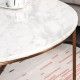 NOVA Natural Marble Coffee Table, White NOVA Natural Marble Coffee Table, White